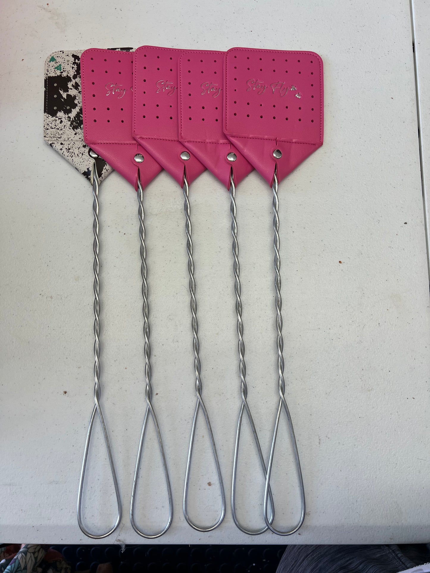 Leather fly swatter