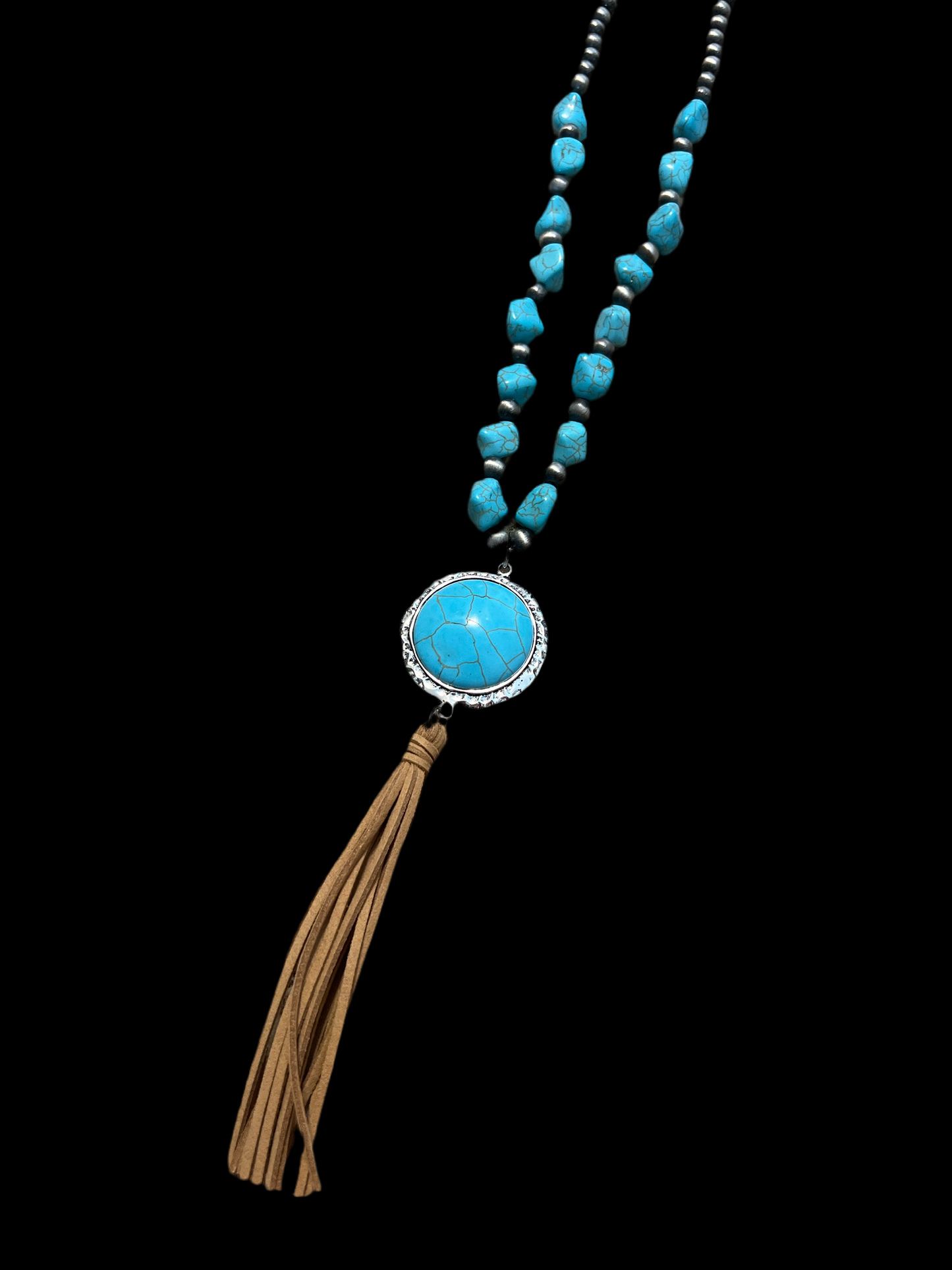 Turquoise Navajo stone necklace