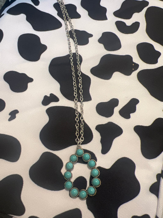 Turquoise tear drop necklace