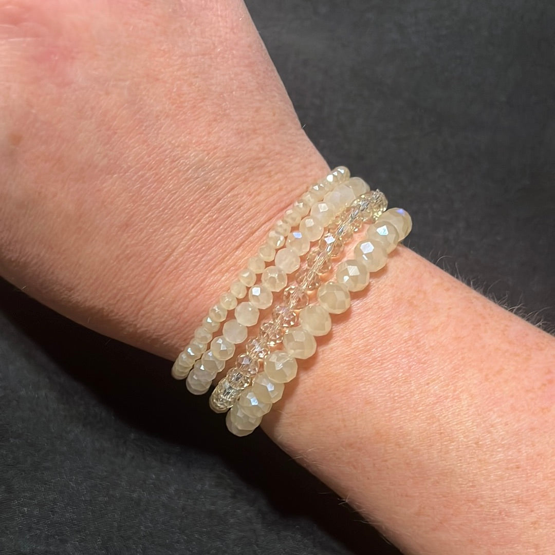 Cream bead stack